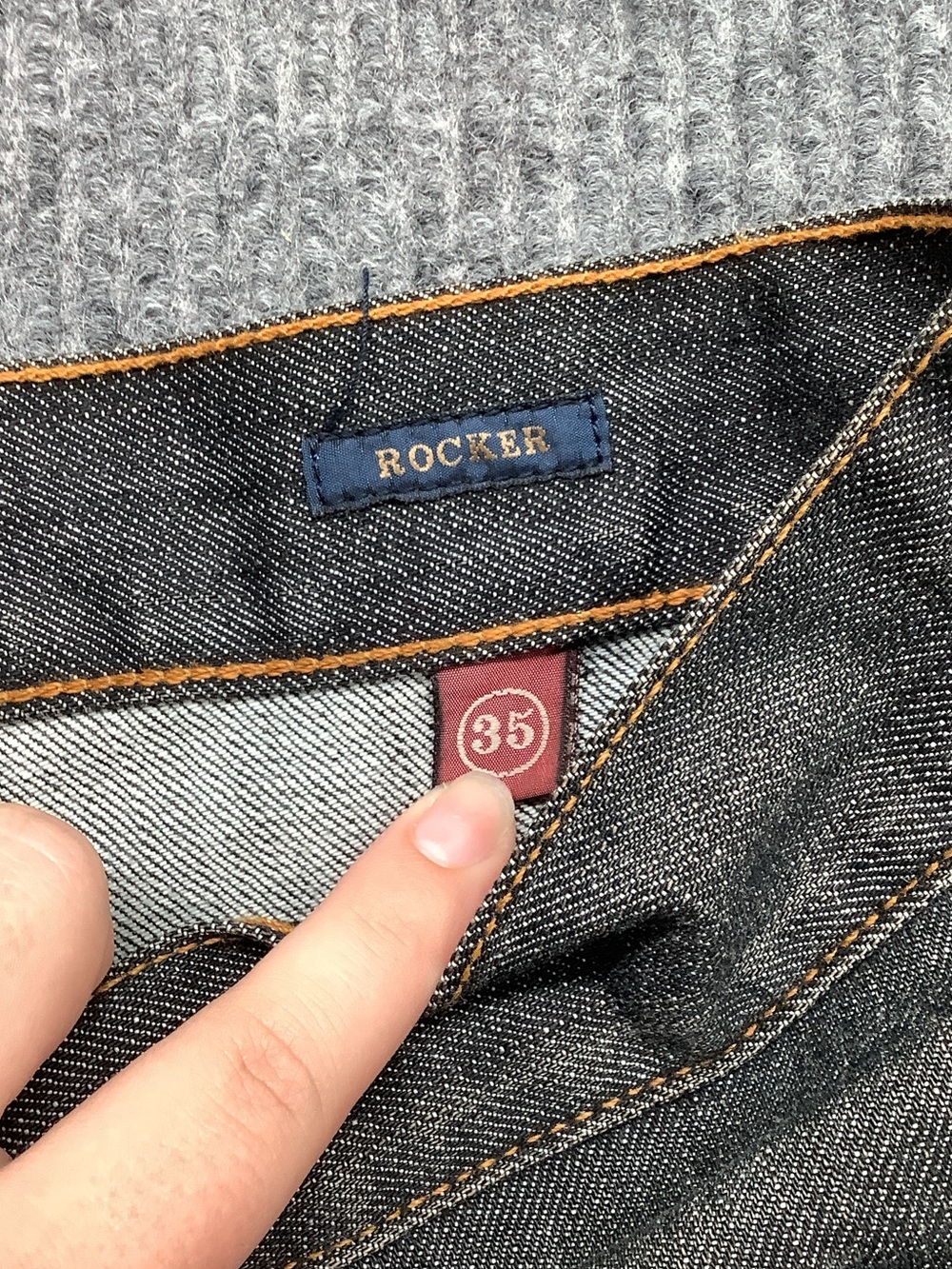 Agave Men's Straight Jeans - Faded Charcoal - Picture 3 of 4